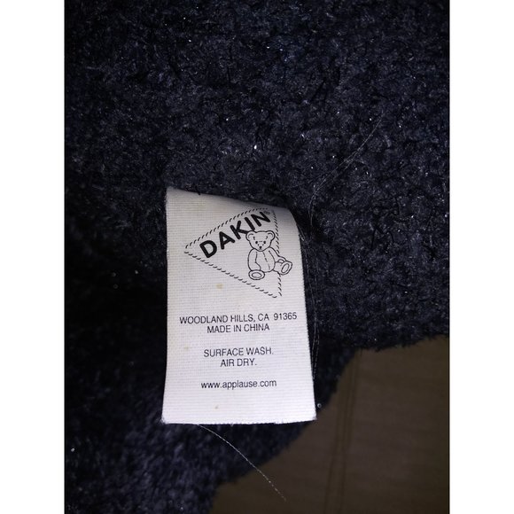 Dakin Applause Sapphire Bear Stuffed Plush Sparkle Blue Holiday Teddy Bear #5620 - Picture 5 of 7